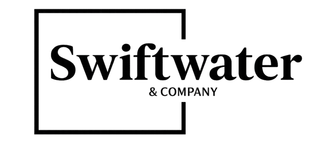 Swiftwater & Company Logo BW_True Transparent