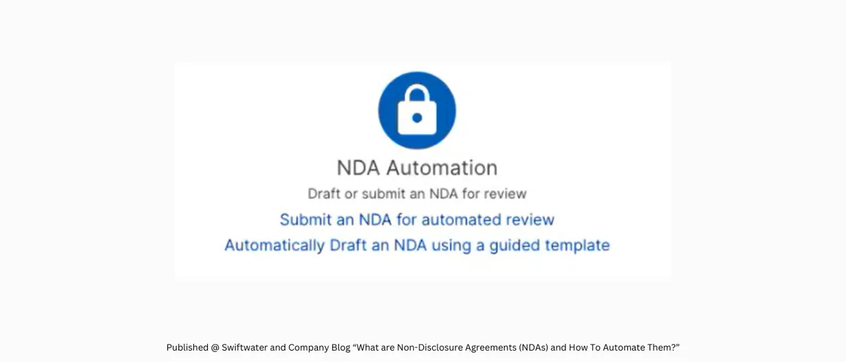 NDA Automation options