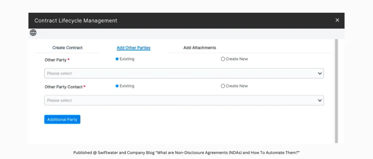 contact form