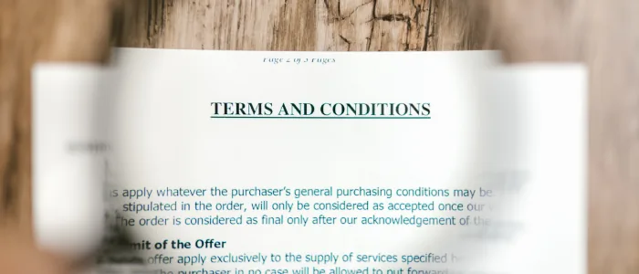 terms and conditions