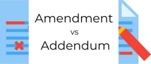 Contract Amendment vs Addendum