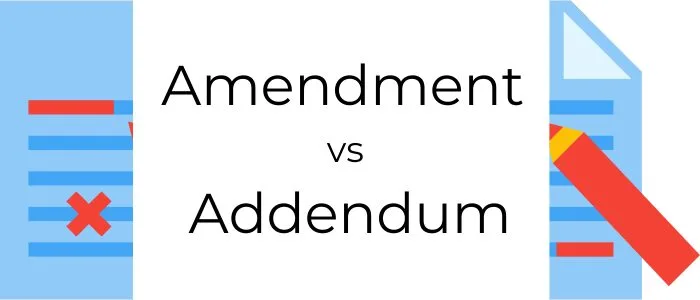 Contract Amendment vs Addendum