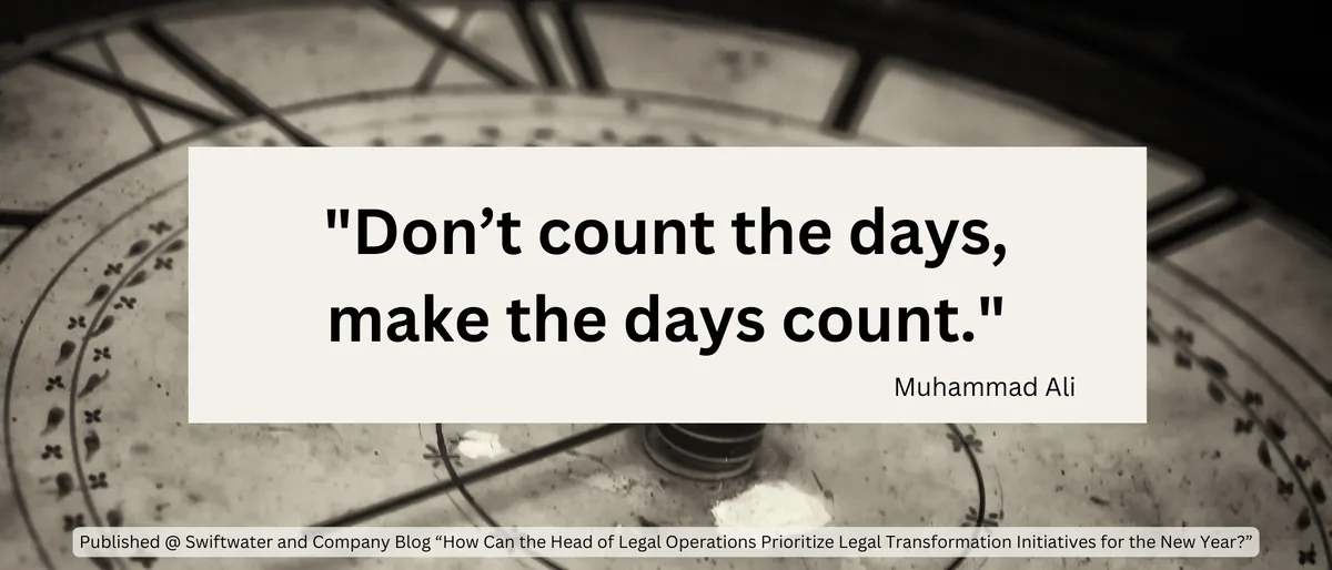 Dont count the days make the days count