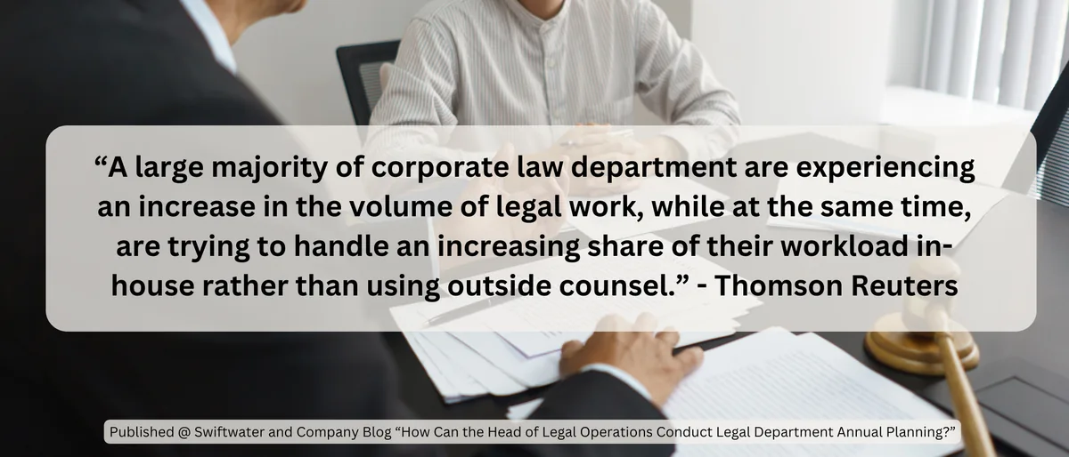 increase volume of legal work - Thomson Reuters