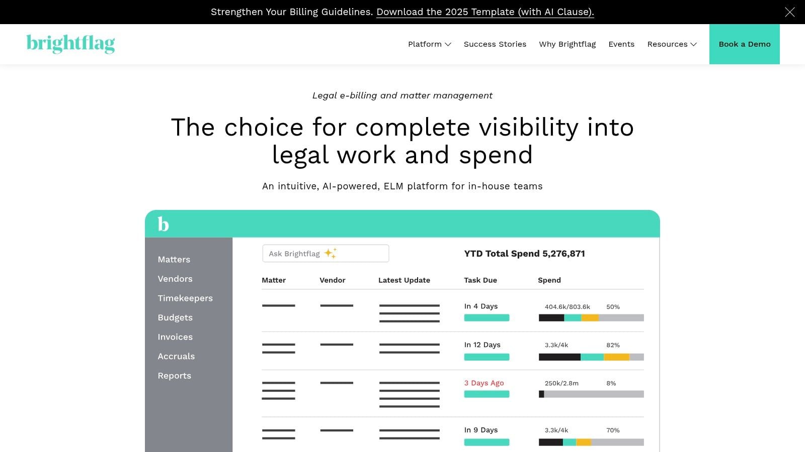 enterprise legal management brightflag