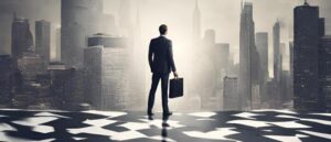 Business leader embracing organizational transformation and change management