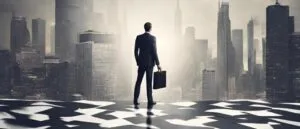 Business leader embracing organizational transformation and change management