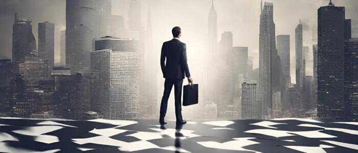 Business leader embracing organizational transformation and change management