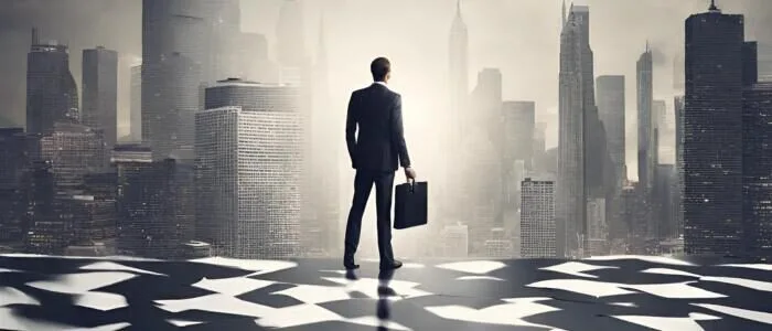 Business leader embracing organizational transformation and change management