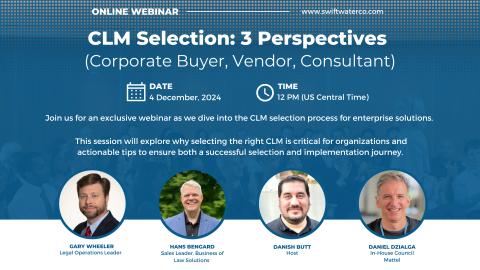 CLM Selection: 3 Perspectives