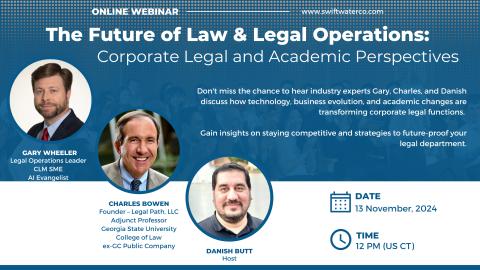The Future of Law and Legal Operations