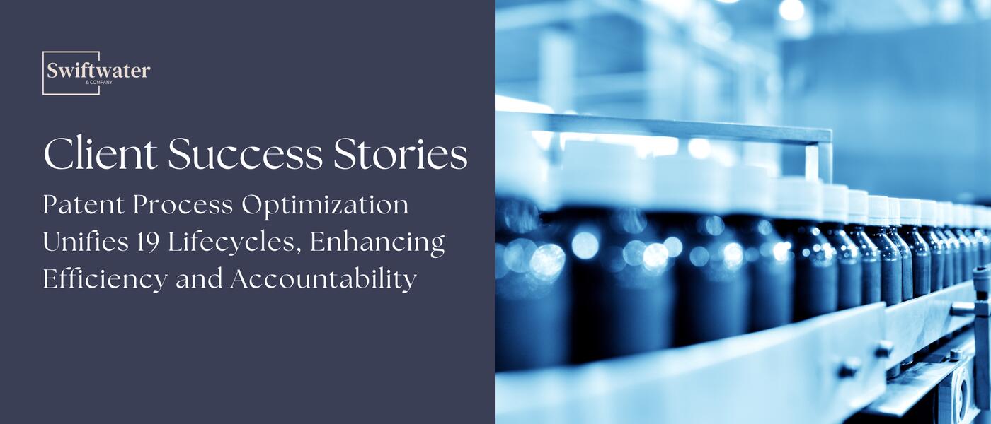 Patent process optimization unifying 19 lifecycles for global pharmaceutical
