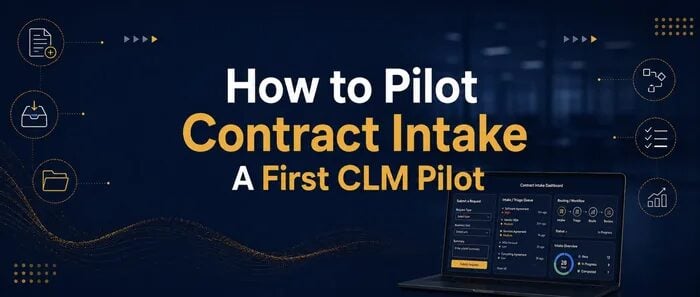 How to pilot contract intake as a first CLM pilot