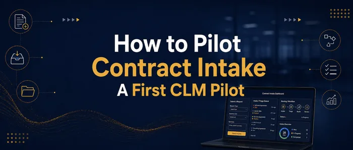 How to pilot contract intake as a first CLM pilot