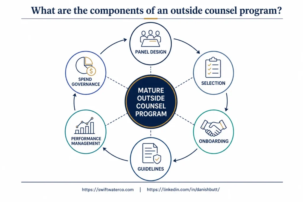 Outside Counsel management program components