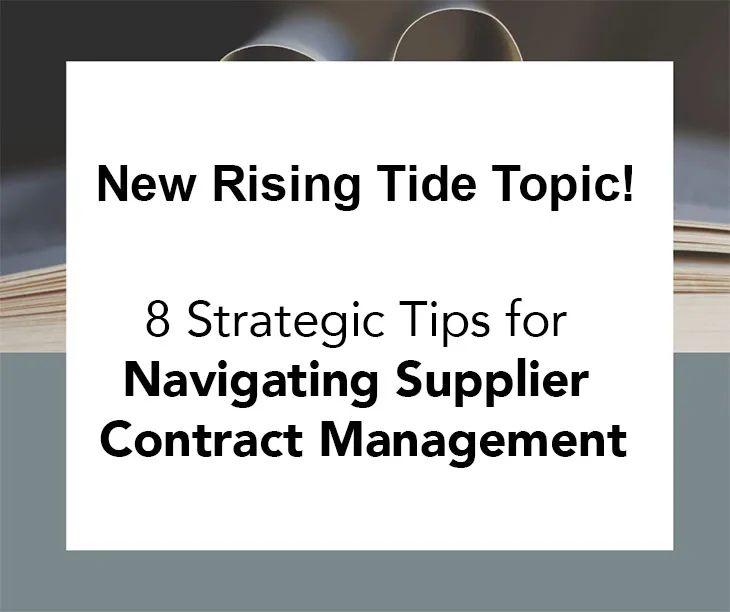 8 Strategic Tips for Navigating Supplier Agreement Management