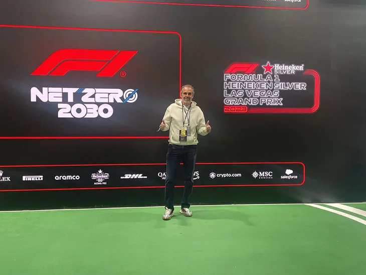 Hassan El Asraoui at Formula 1 Grand Prix in Las Vegas