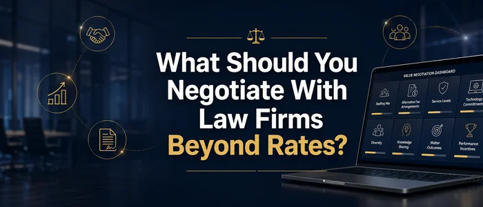 What to negotiate with law firms beyond value adds - outside counsel management - legal spend what-should-you-negotiate-with-law-firms-beyond-rates-700×300-q85