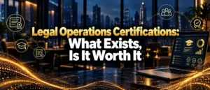 Legal Operations Certifications: What Exists, Is It Worth It