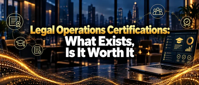 Legal Operations Certifications: What Exists, Is It Worth It