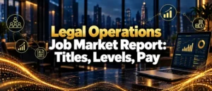 Legal Operations Job Market Report: Titles, Levels, Pay