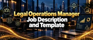 Legal Operations Manager Job Description and Template