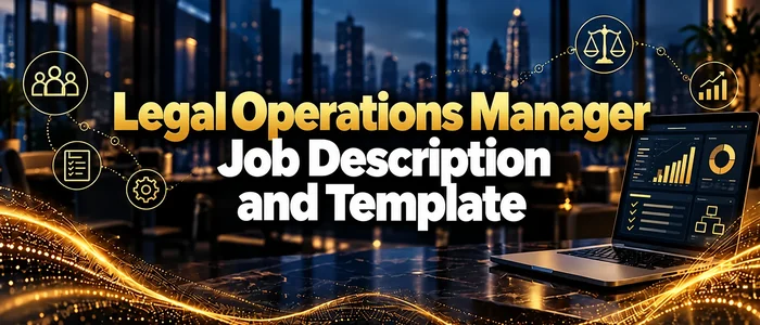 Legal Operations Manager Job Description and Template