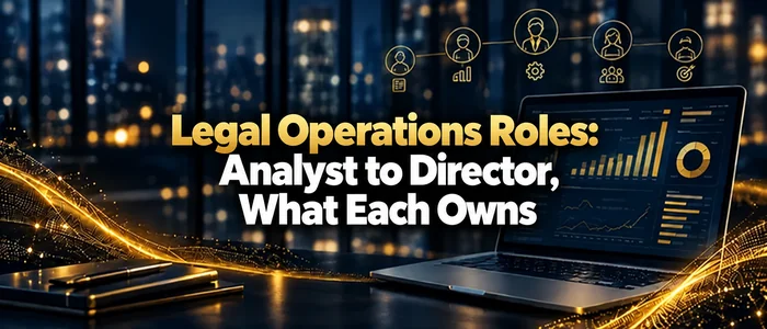 Legal Operations Roles: Analyst to Director, What Each Owns