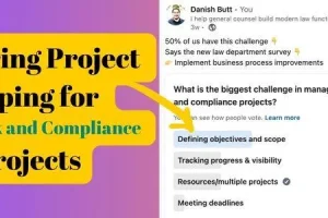 Project scoping framework for legal risk and compliance initiatives