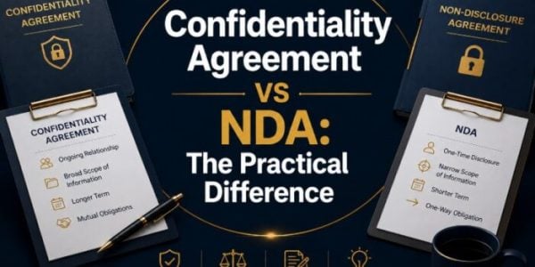Confidentiality Agreement vs NDA The Practical Difference