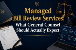 Managed bill review services in-house legal departments