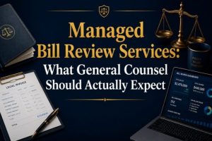 Managed bill review services in-house legal departments