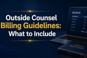 Outside Counsel Billing Guidelines What to Include