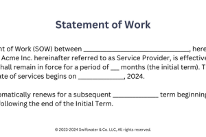 Statement of work example