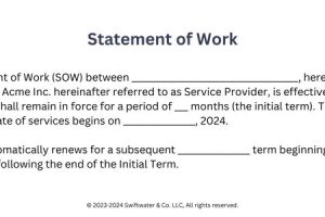 Statement of work example