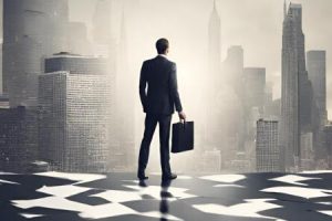 Business leader embracing organizational transformation and change management