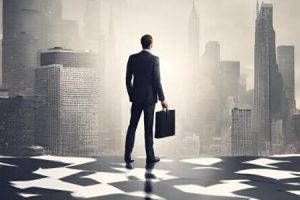 Business leader embracing organizational transformation and change management