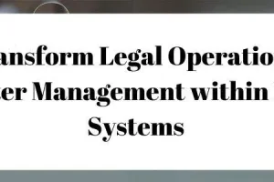 Matter management within enterprise legal management systems