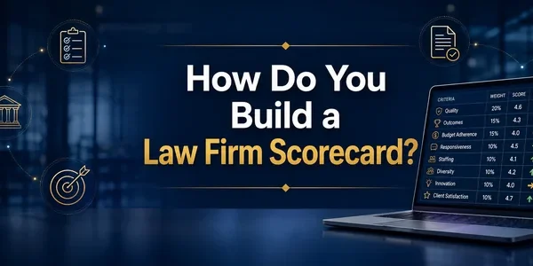 how do you build a law firm scorecard - outside counsel management - legal spend management