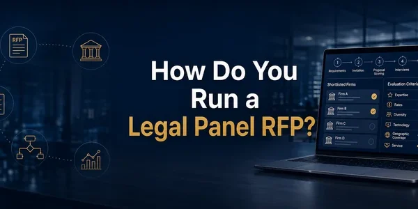 How do you run a legal panel RFP - outsdie counsel management - legal spend