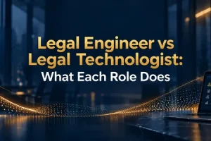 Legal Engineer vs Legal Technologist: what each role does