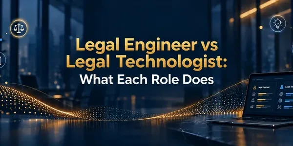Legal Engineer vs Legal Technologist: what each role does