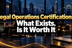 Legal Operations Certifications: What Exists, Is It Worth It
