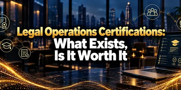 Legal Operations Certifications: What Exists, Is It Worth It
