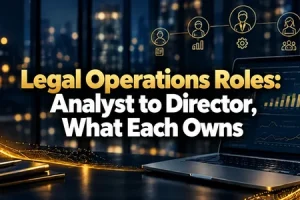 Legal Operations Roles: Analyst to Director, What Each Owns