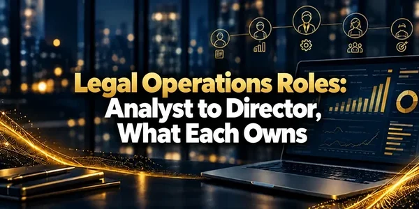 Legal Operations Roles: Analyst to Director, What Each Owns